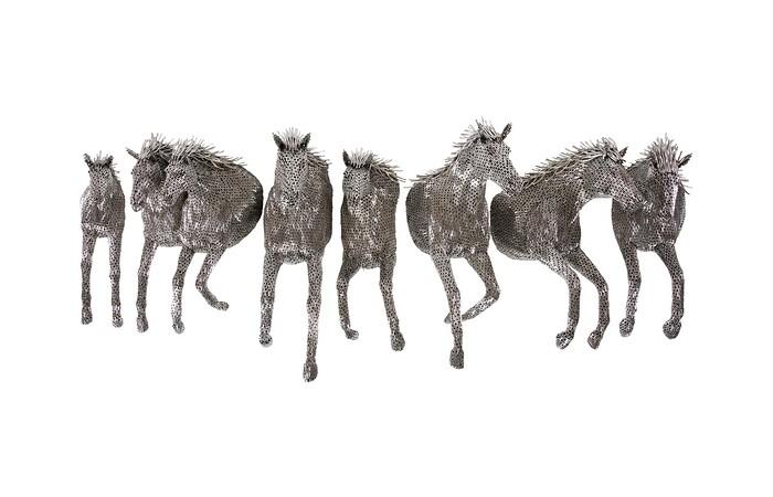 Herd of Horses Double Wall Sculpture B — view 5
