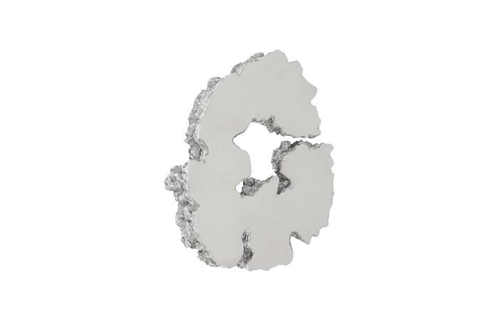 Lava Slice Wall Art, Resin, Stainless Steel — SM, As Shown