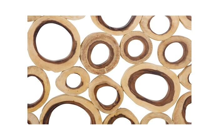 Chuleta Rings Wall Art, Chamcha Wood, Rectangular — view 3