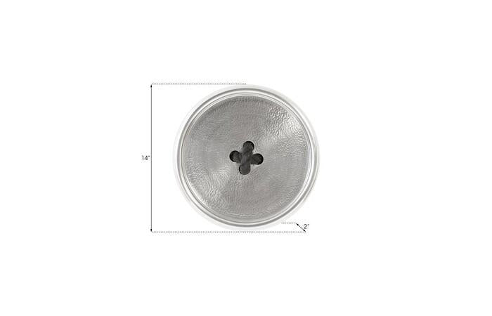 Button Wall Tile, Hammered Metal — view 6