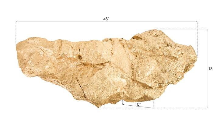 Boulder Shelf, Gold Leaf, LG — view 6