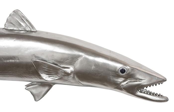 Barracuda Fish Wall Sculpture, Resin — view 2