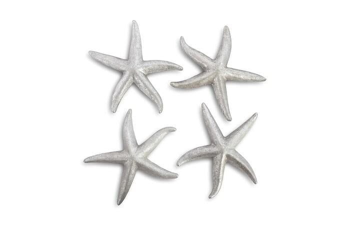 Starfish, Set of 4 — MD, Silver Leaf
