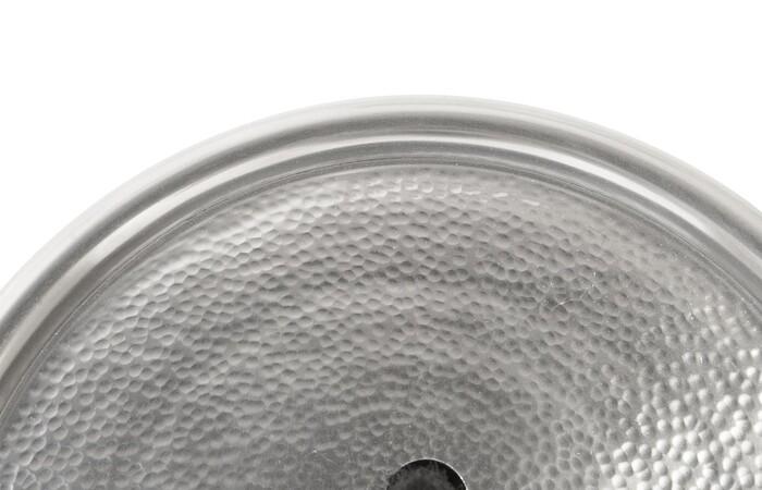 Button Wall Tile, Hammered Metal — view 4