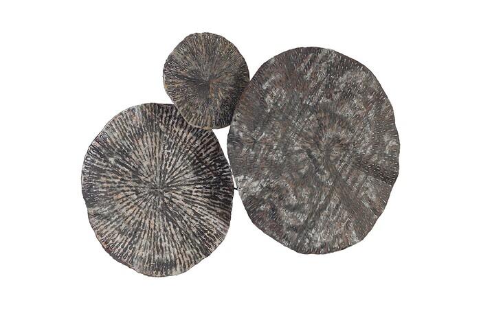 Metal Lotus Wall Art, Old White — view 8