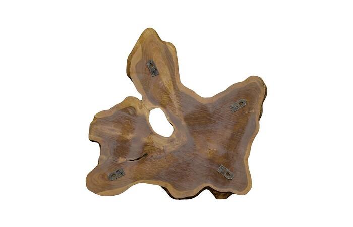 Freeform Teak Wall Slice — view 5