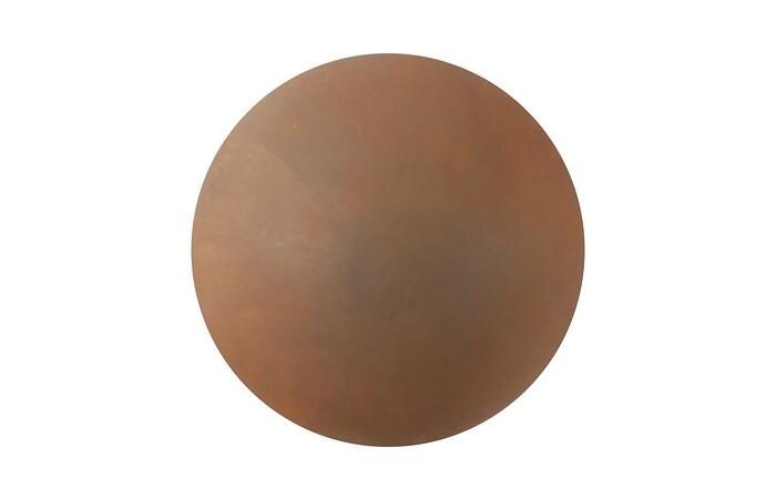 Ball on the Wall, Large, Resin, Rust Finish — Large, Rust Finish