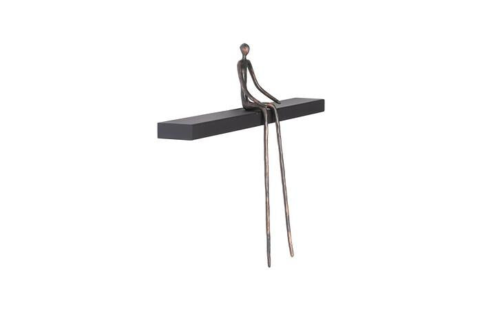Moveable Man on Shelf, Sitting, A — view 2