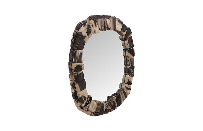 Stacked Pebble Petrified Mirror, Mixed — view 2