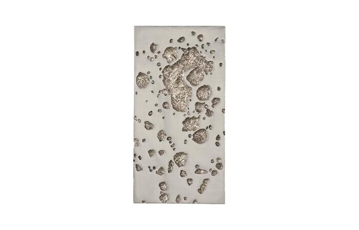 Splotch Wall Art, Rectangle, Silver Leaf — One Size, Silver Leaf