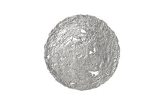 Molten Wall Disc — Medium, Silver Leaf