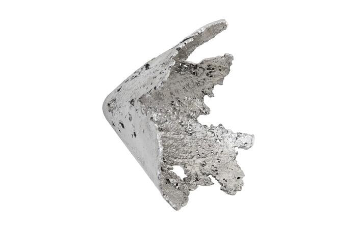 Semi-Perforated Splash Bowl Wall Art, Silver Leaf — One Size, Silver Leaf