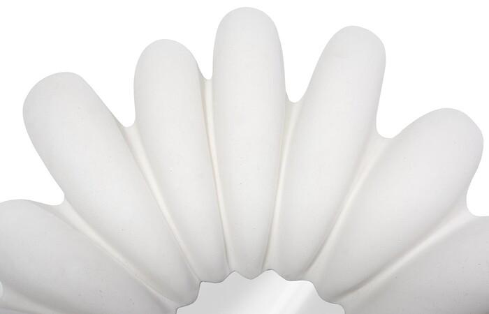Radial Shell Mirror, White Stone — view 3