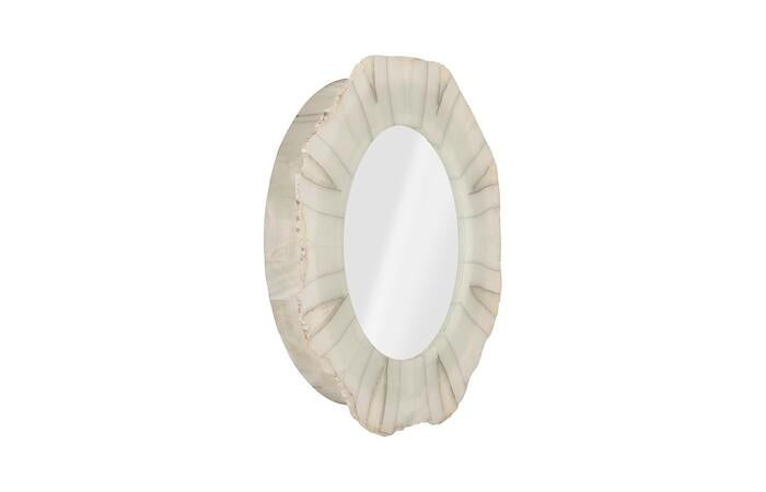 Onyx Round Mirror, Rustic — view 2