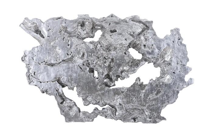 Burled Root Wall Art — Large, Silver Leaf