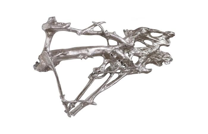 Root Wall Art, Large, Silver Leaf — view 2