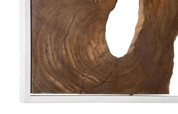 Framed Slice Wall Tile, Teak Wood — view 7
