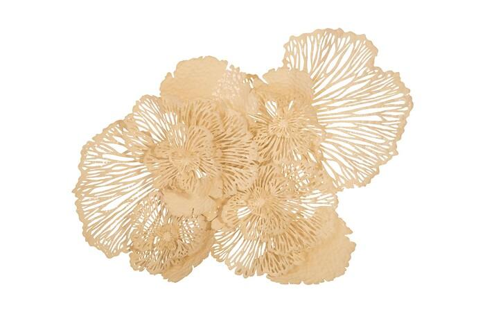 Flower Wall Art, Metal — Large, Ivory
