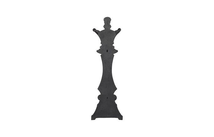 Queen Chess Wall Decor, Cast Stone — view 4
