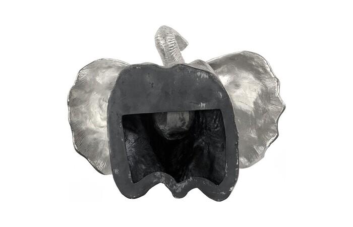 Elephant Wall Art, Resin, Silver Leaf — view 5
