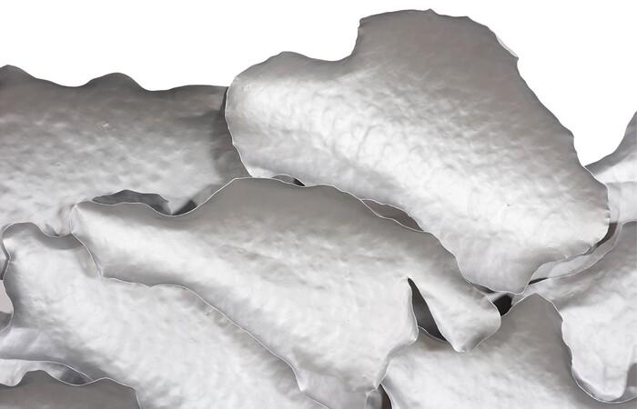 Cloud Metal Wall Art, Silver — view 3