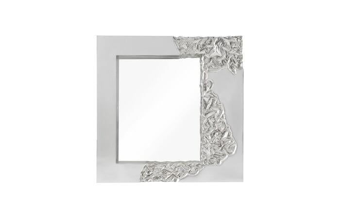 Mercury Mirror, Square — One Size, Silver Leaf