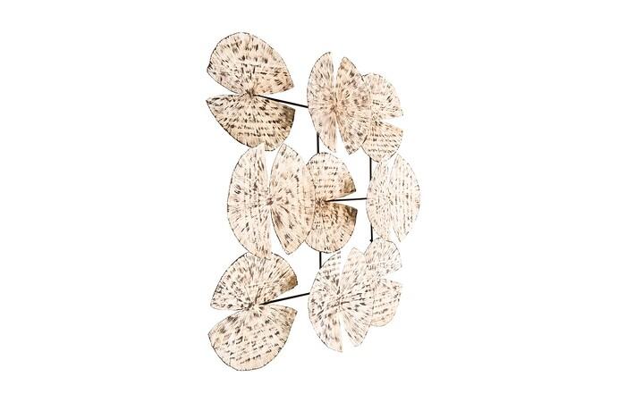 Ginkgo Leaf Wall Art, 9 Leaves, Silver — view 6