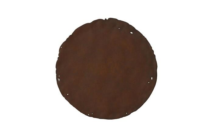 Cast Oil Drum Wall Discs, Resin, Rust Finish, Set of 4 — view 5