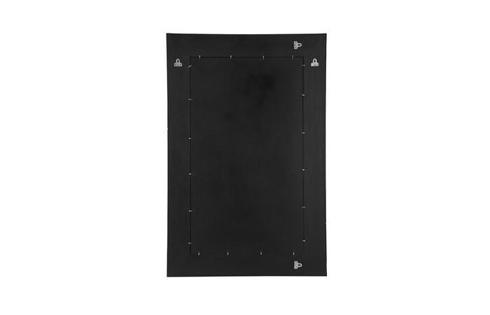 Geometry Wood Mirror, Gray Stone, Black — view 3