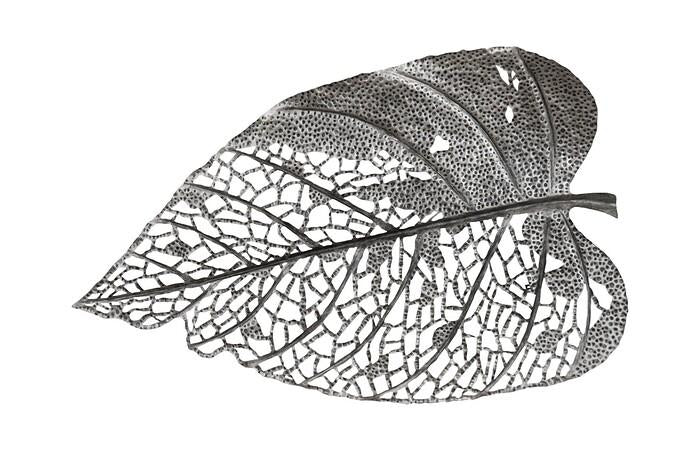 Birch Leaf Wall Art — XL, Silver