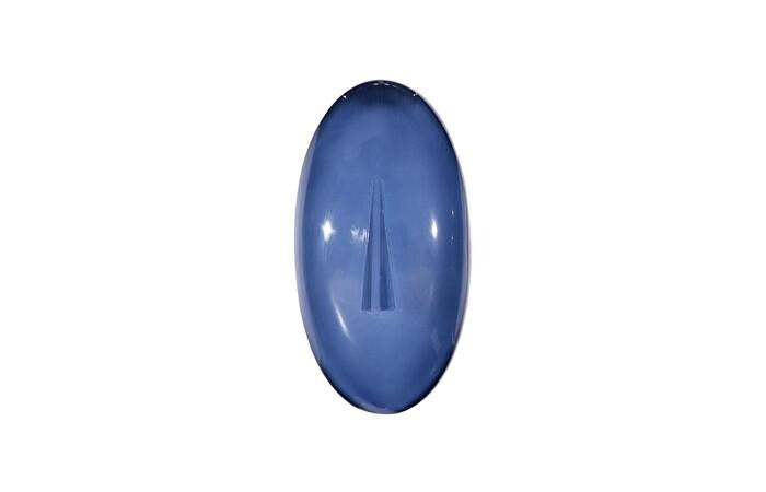 Oval Cycladic Wall Art — One Size, Blue