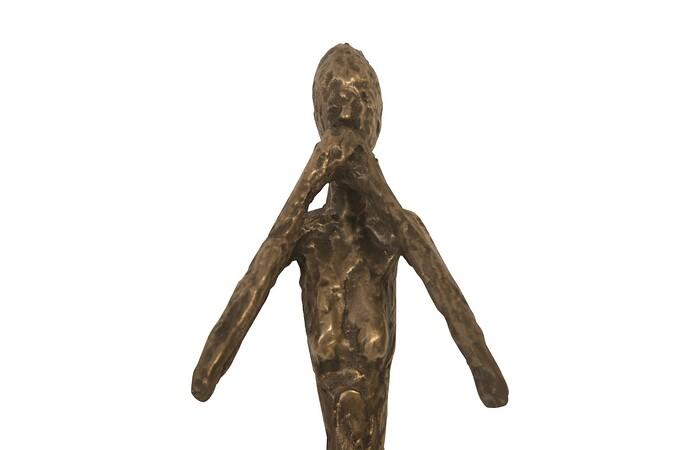 See, Speak, Hear No Evil Wall Art, Resin, Bronze, Set Of 3 — view 4