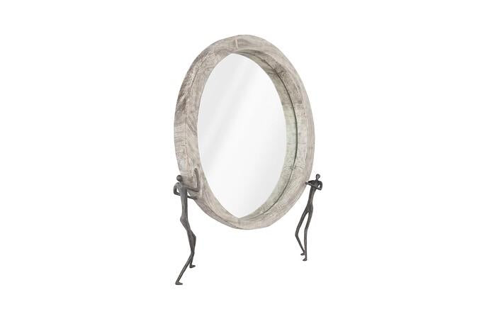 Atlas Mirror, Chamcha Wood, Metal — view 5