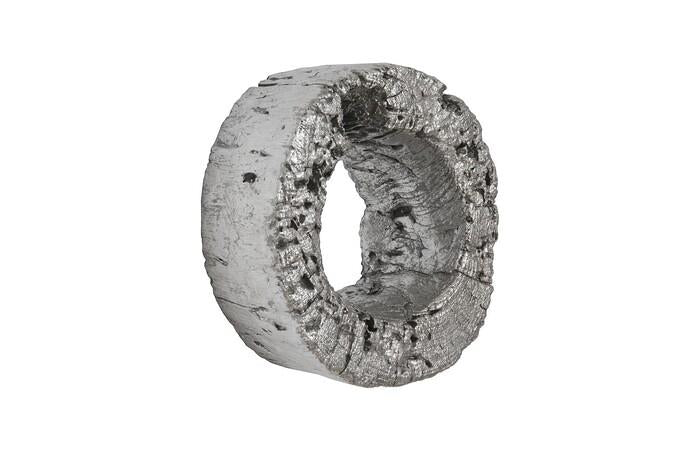 Cast Eroded Wood Circle Wall Tile — view 6