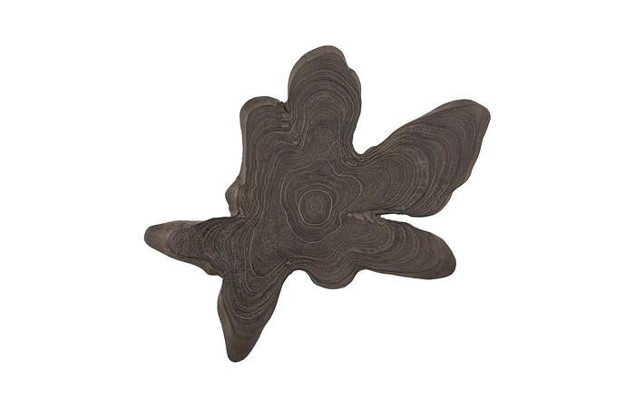 Freeform Teak Wall Slice — LG, Dark Gray