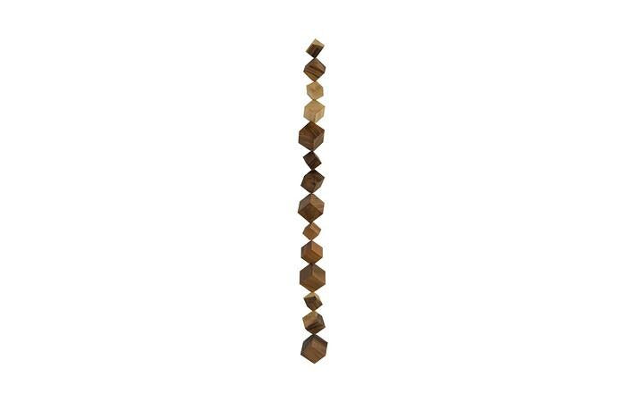 Dice Wall Art, Chamcha Wood, Natural — One Size, Natural