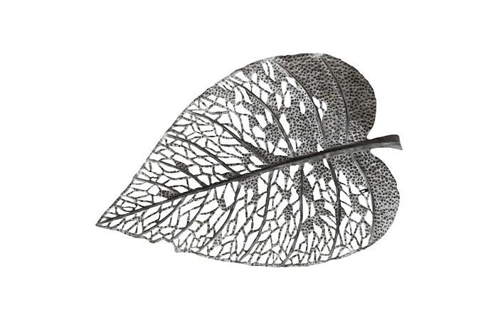 Birch Leaf Wall Art — LG, Silver