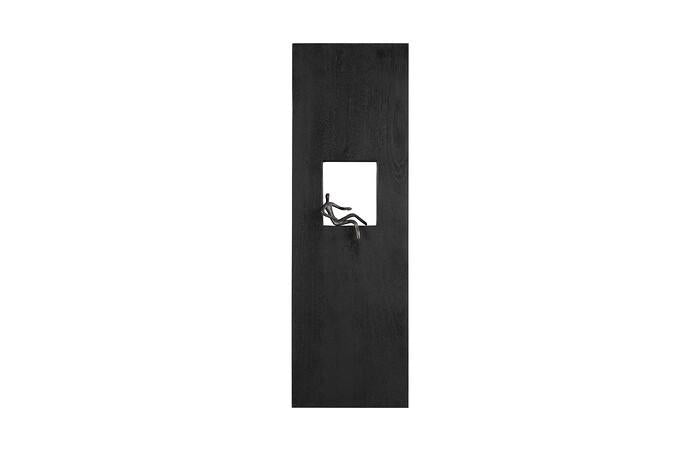 Atlas Wall Decor, Rectangle — 11x1.50x34"h, Black