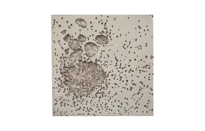 Splotch Wall Art, Square — One Size, Silver Leaf