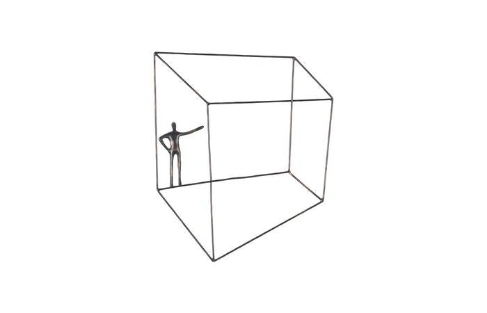 Perspective Wall Art, Square, Standing Arm Up — view 4