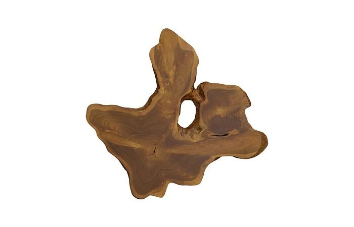 Freeform Teak Wall Slice — LG, Natural