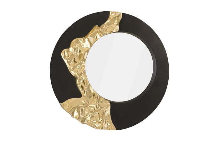 Mercury Mirror — One Size, Black / Gold Leaf