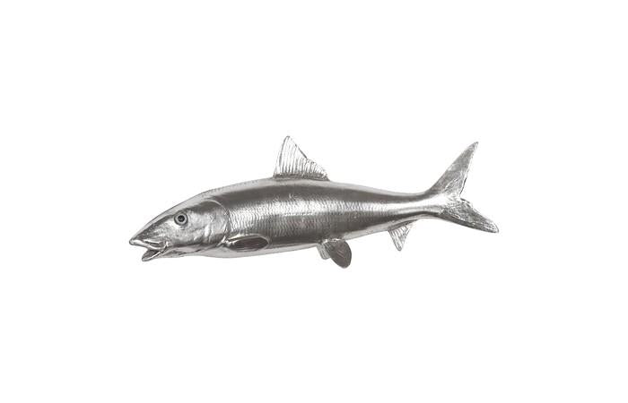 Bonefish Wall Sculpture, Resin, Silver Leaf — One Size, Silver Leaf