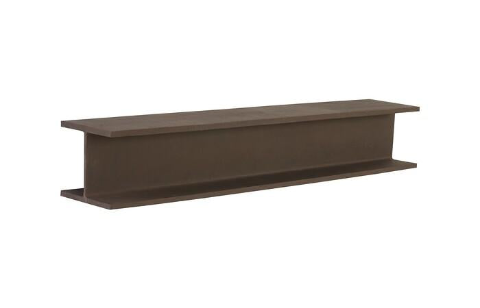 I-Beam Wall Shelf, Rust — view 3