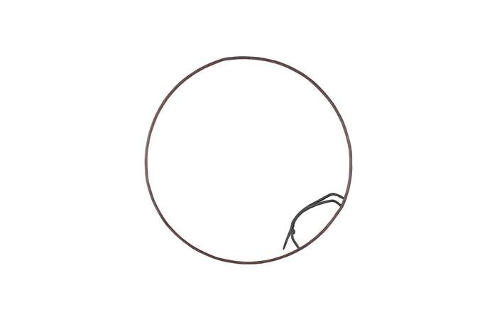Olympic Figure in Iron Ring, Black, Rust, Style A — view 4