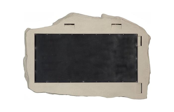Stratified Rectangle Mirror, Roman Stone — view 5