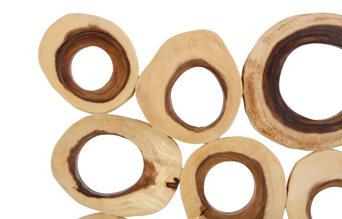 Chuleta Rings Wall Art, Chamcha Wood, Square — view 3