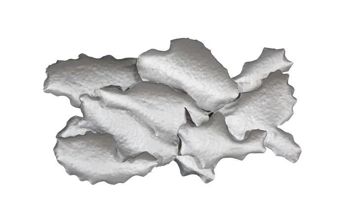 Cloud Metal Wall Art, Silver — One Size, Silver