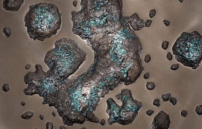 Splotch Wall Art, Rectangle, Bronze Finish — view 3