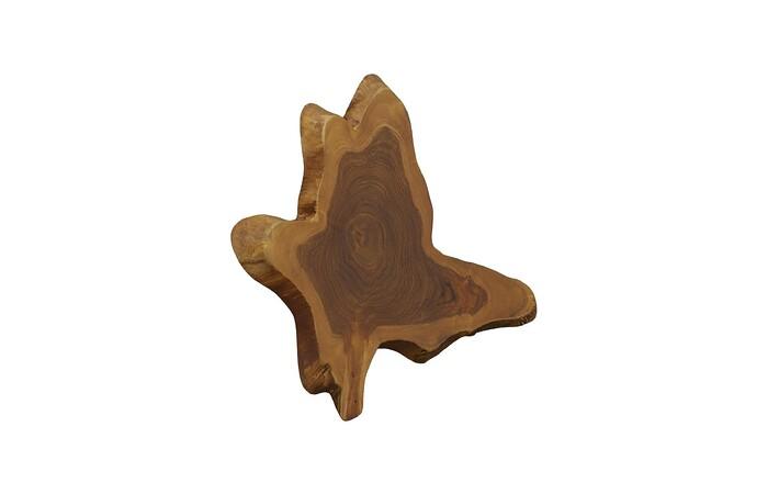 Freeform Teak Wall Slice — view 2